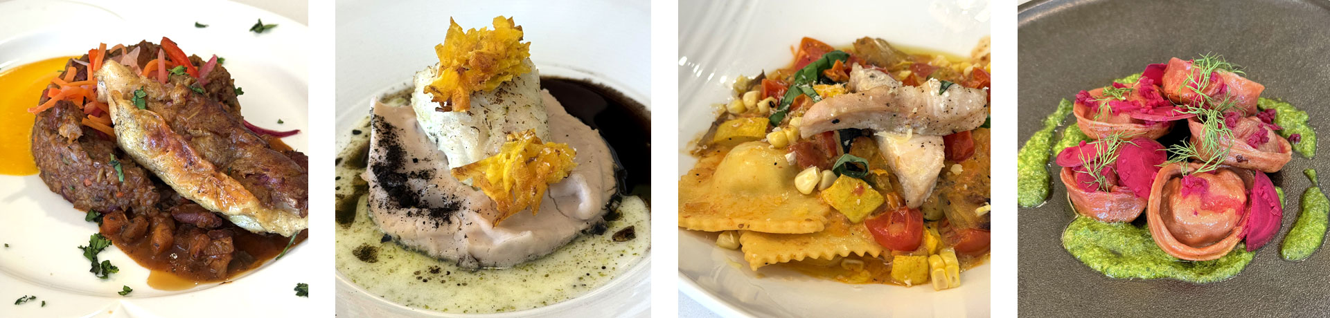 Savory dishes by Aniyah Scarlett, Paola Ruiz, Sarah Love and Téa Kantor.