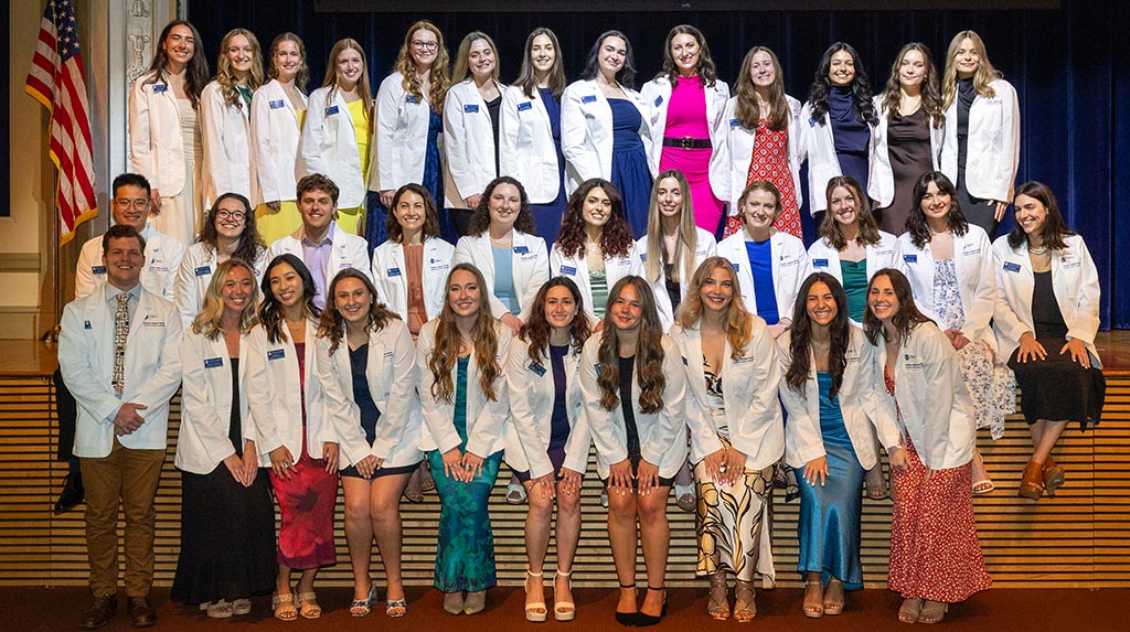 Group photo of JWU's Physician Assistant Studies Class of 2027