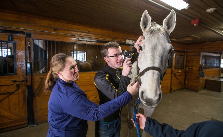 Students in equine program