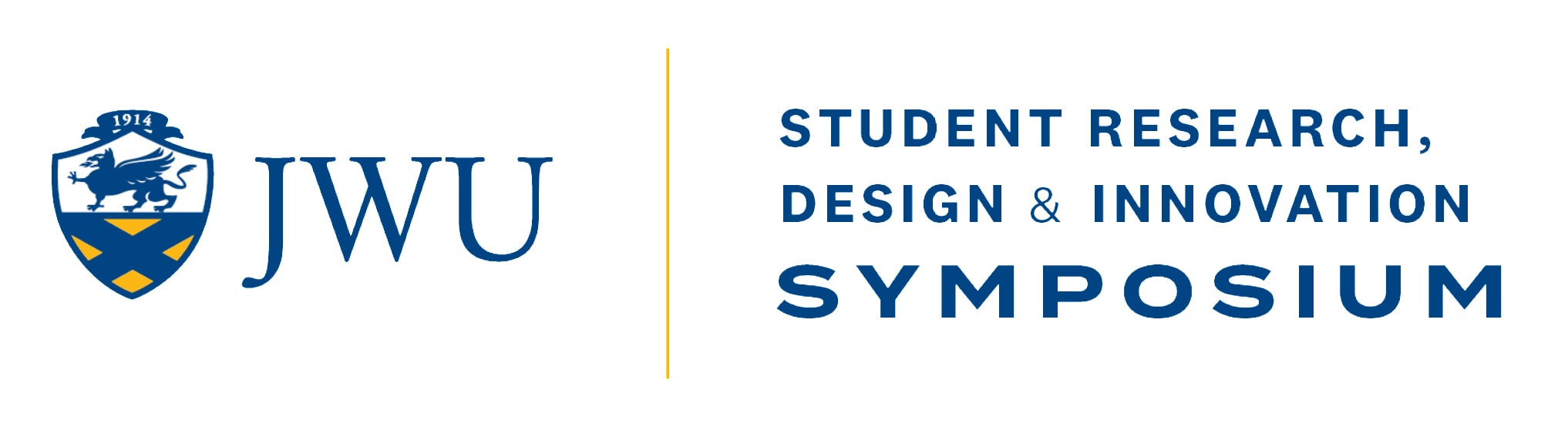 Logo for JWU’s Student Research, Design &amp; Innovation Symposium