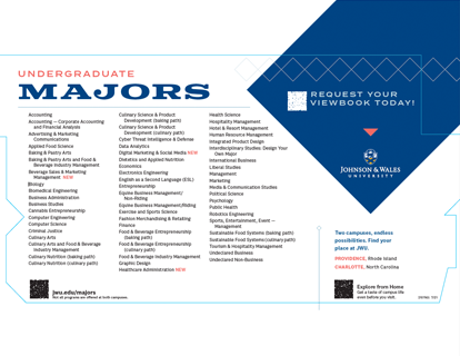 JWU Viewbooks Johnson Wales University JWU Viewbooks Johnson Wales University
