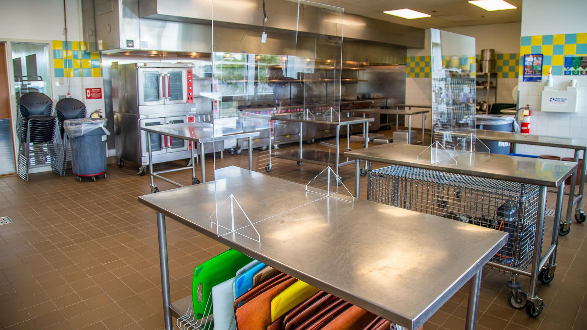 Lab Setup of the JWU Providence Culinary Reopening