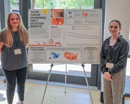 Health science students proudly present cancer research 