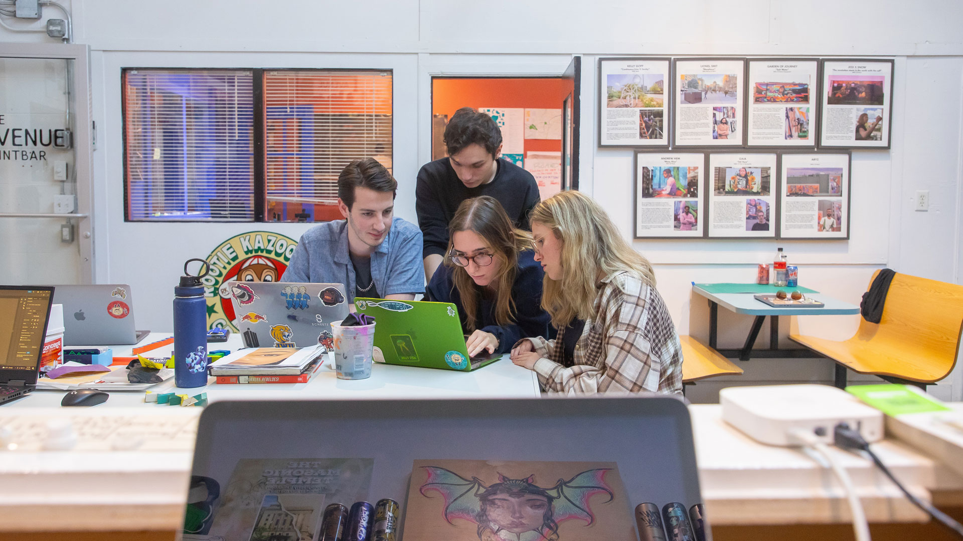 Human resource students study in classroom 