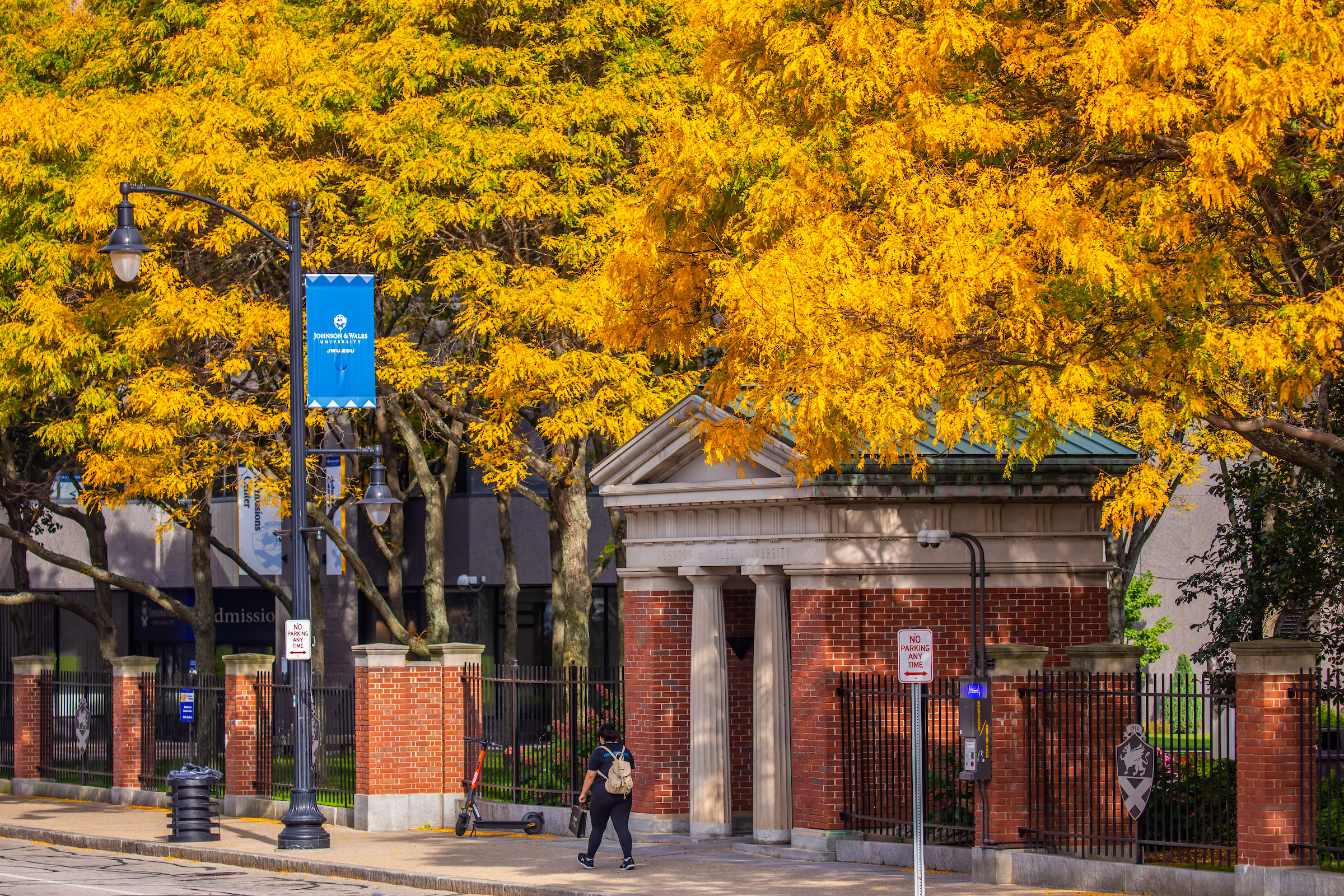 Fall outside Gaebe Commons