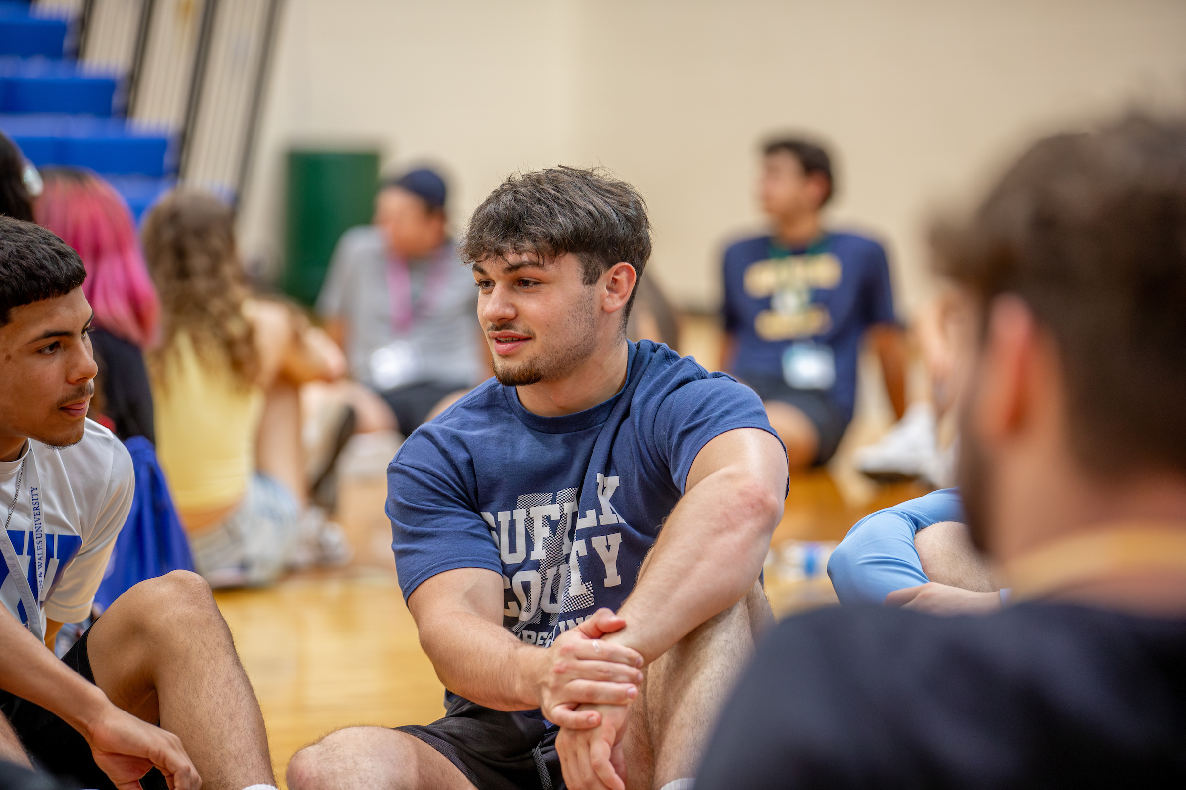 PROVIDENCE, R.I. (June 29, 2026) — Orientation team members welcome families and students during orientation at the Wildcat Center at Johnson 