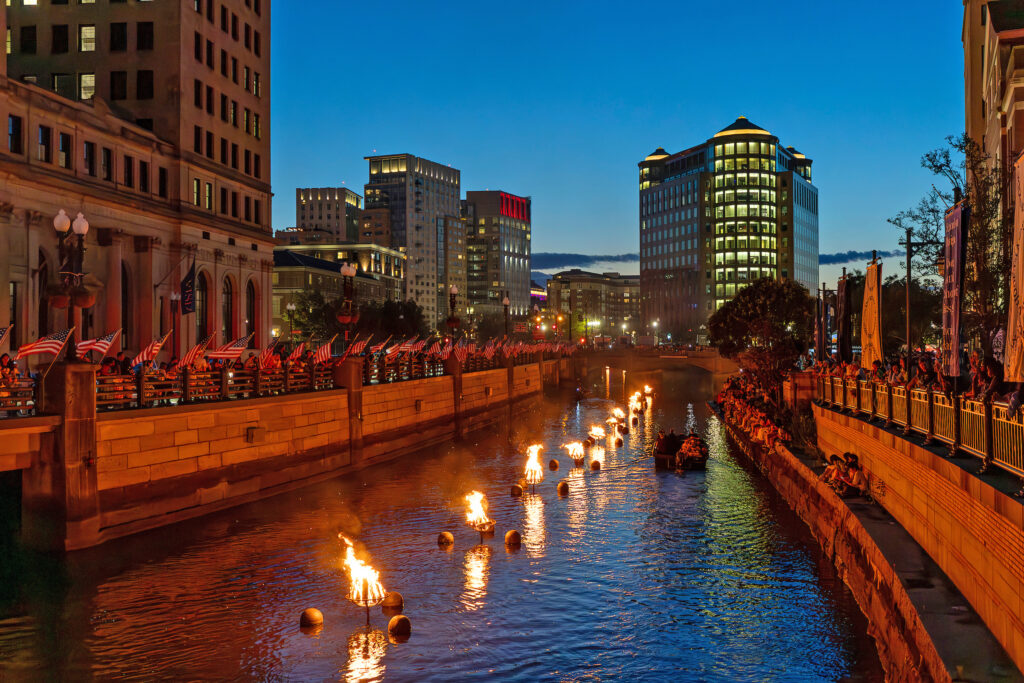 Thousands of people attended the Independence Day WaterFire Providence festival on Friday, July 4, 2025.