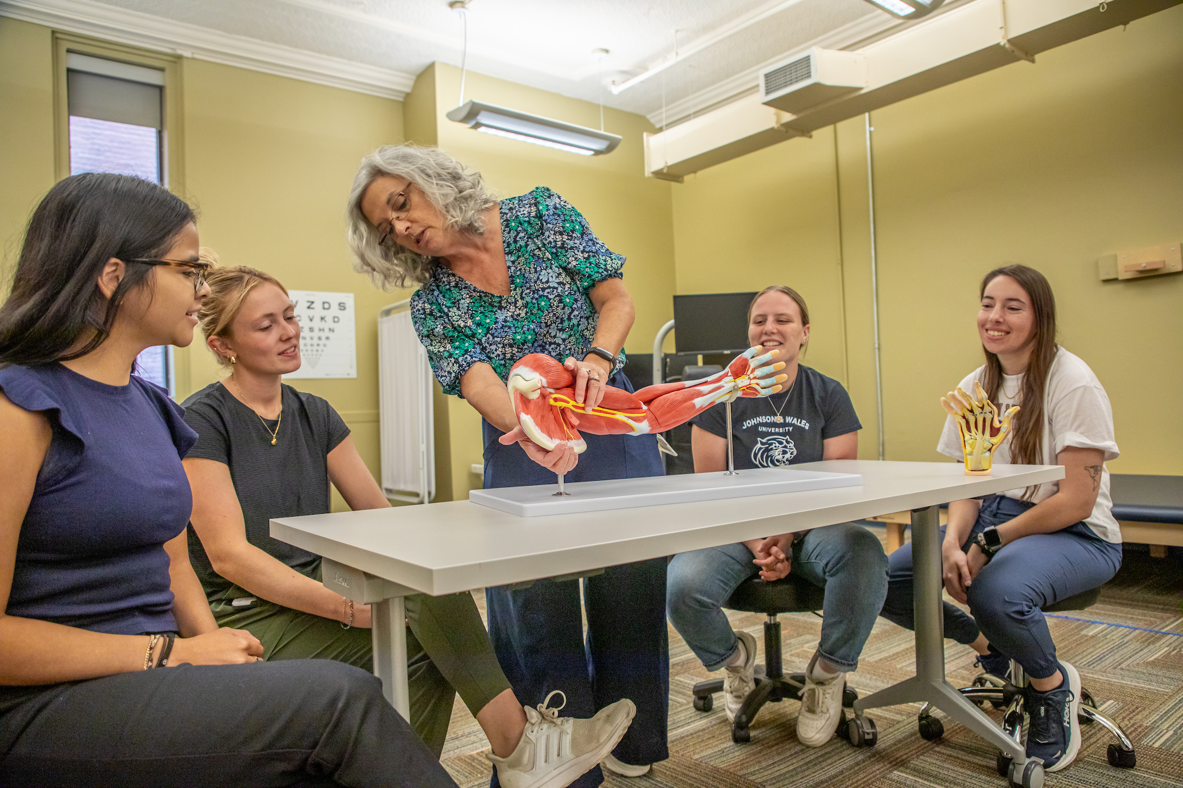 Nursing students in lab