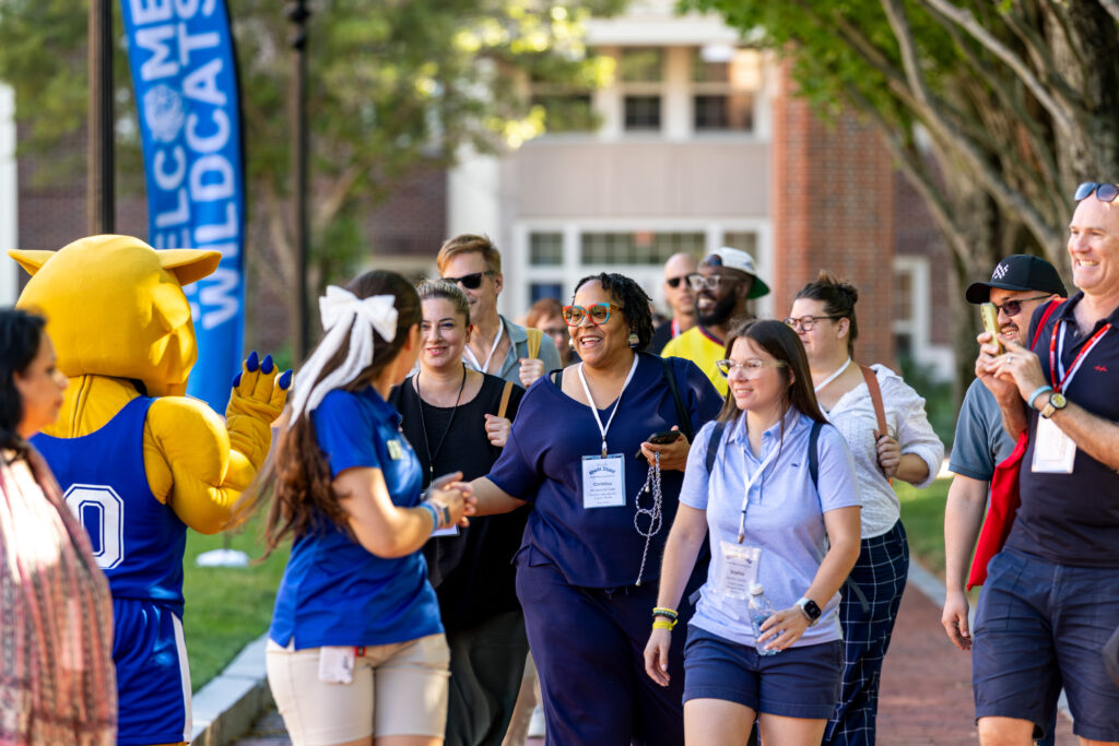 people touring the JWU Providence Campus Downcity