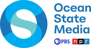Ocean State Media, PBS and npr logos