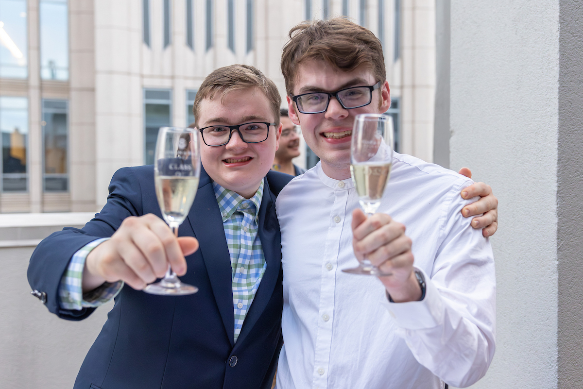 2026 President’s Sunset Toast, held on the roof of the DoubleTree Hotel. Charlotte, NC. Charlotte Sunset Toast celebrating the Class of 2026 Seniors.
