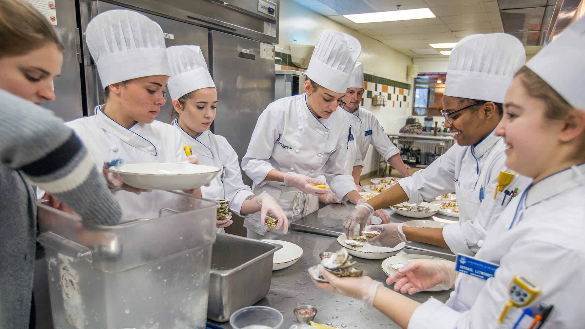 Chefu2019s Table 5-course meal designed for the JWU menu2019s tennis team.