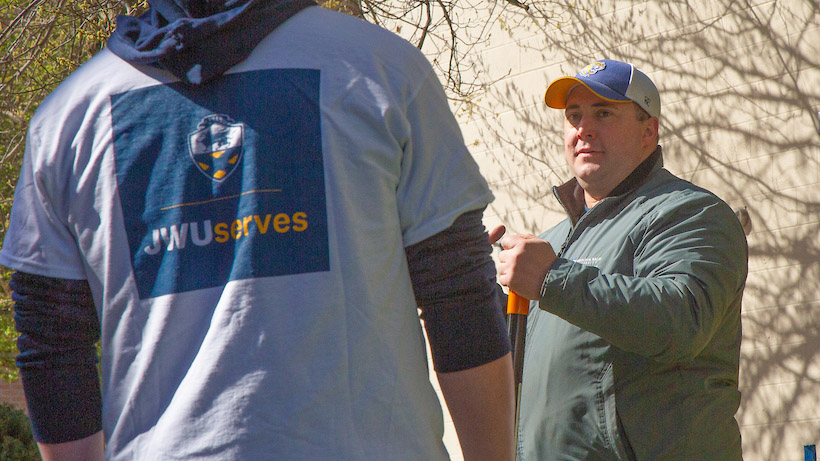 Matt Fannon, director of sustainability & resource management, at JWU Serves.