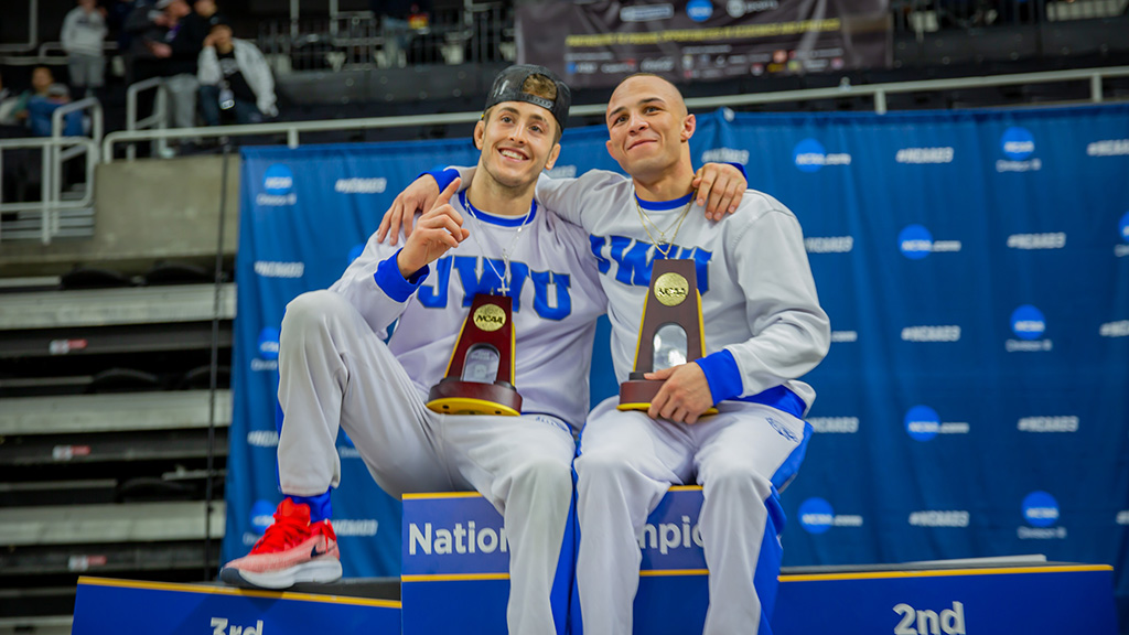 Hayden Brown and Joziah Fry with their trophies