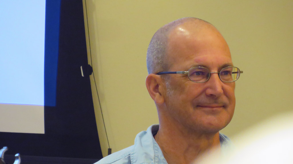 candid photo of FIT Speaker Series presenter Dana Morse