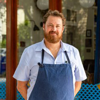 headshot of Chef James London of Chubby Fish