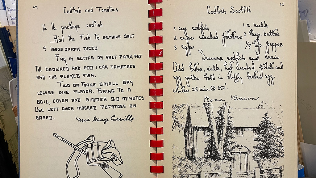 Pages of a cookbook