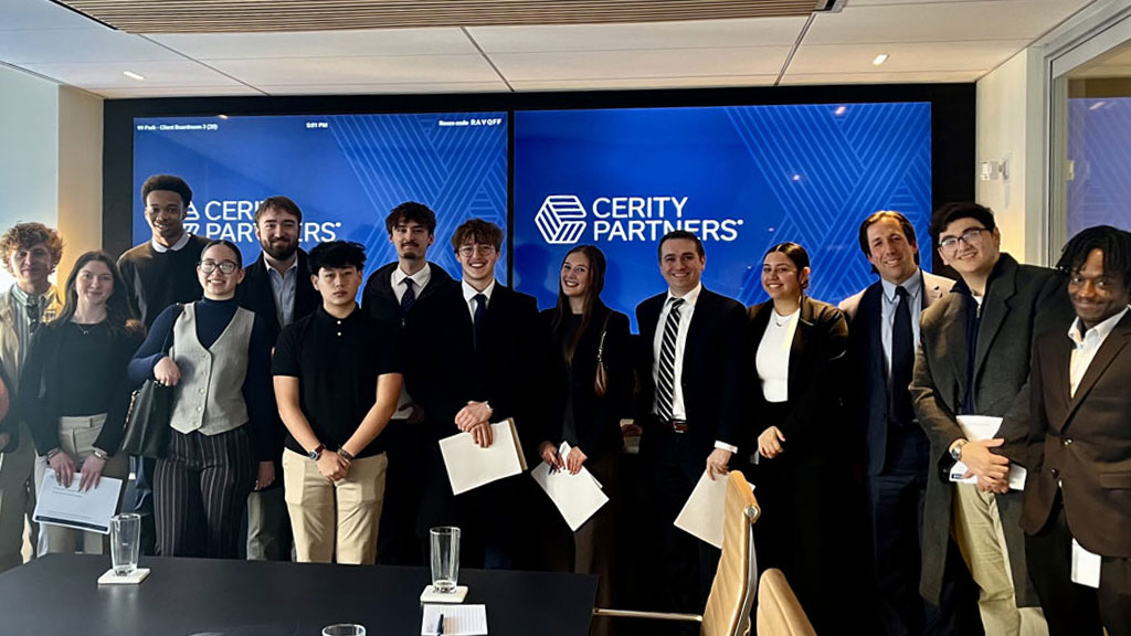 JWU students visiting Cerity Partners