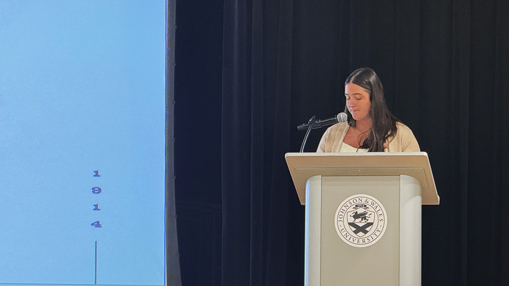 Dr. Brooke Tubbs of Gnome Surf speaks to the OTD Class of 2026