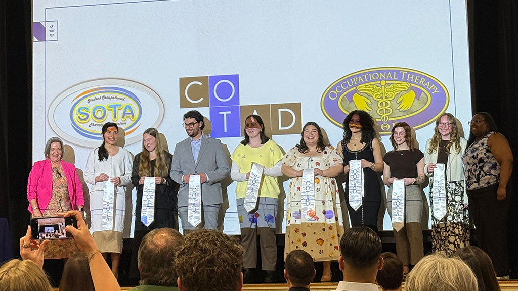 OTD Class of 2026 SOTA and COTAD leaders pose with their sashes