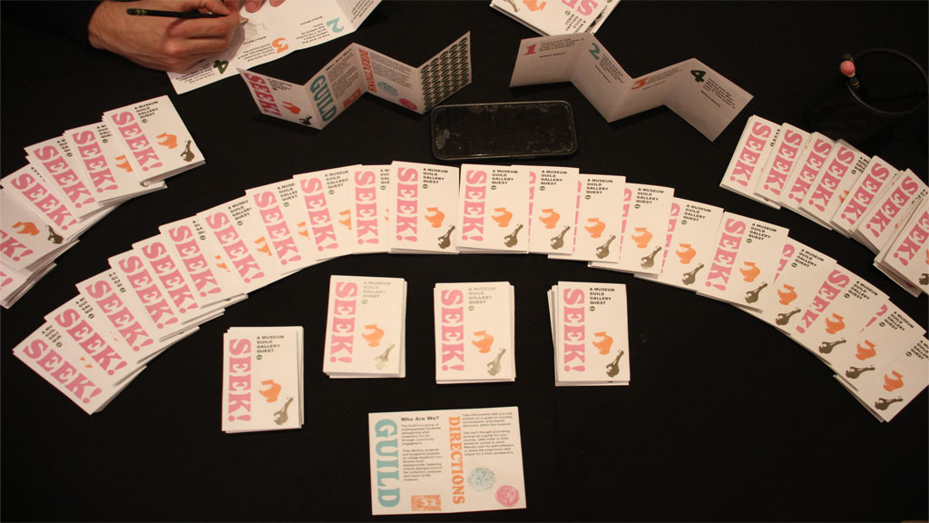 Booklets for participants of RISD Guild gallery quest
