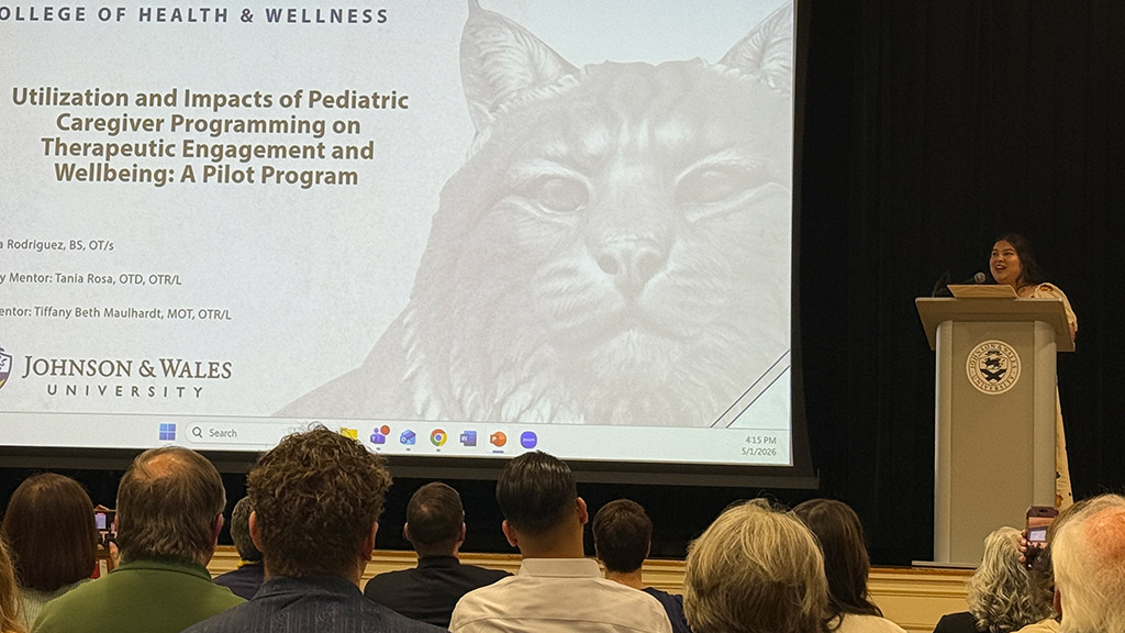 Venisa Rodriguez '26 OTD presents her capstone project