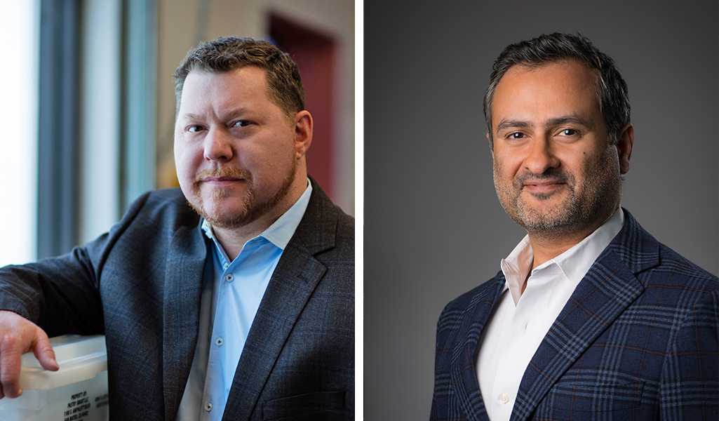 Mark Ainsworth ’96 (left) and Anand Menon ’98 (right)