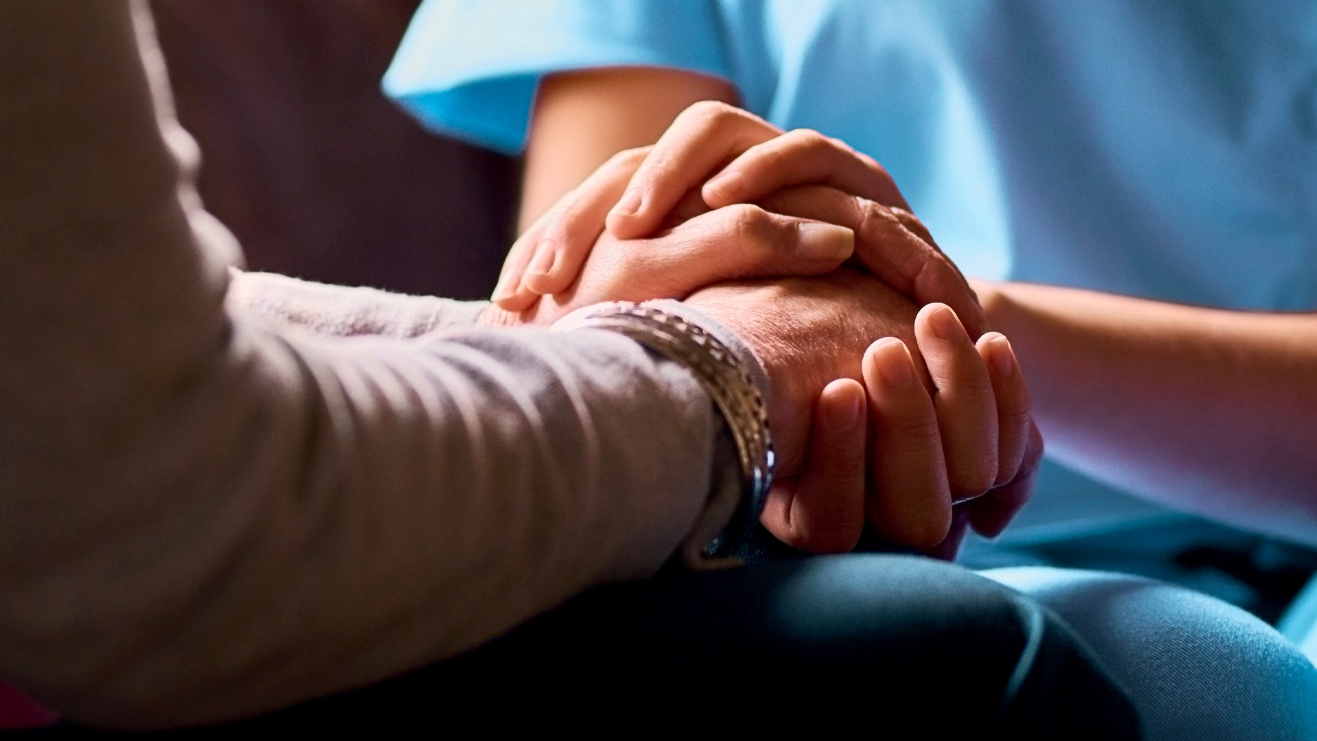 Kristina Johnson u201924, a nurse at Newport Hospital, takes care of patients on the adult cardiac and stroke floor.