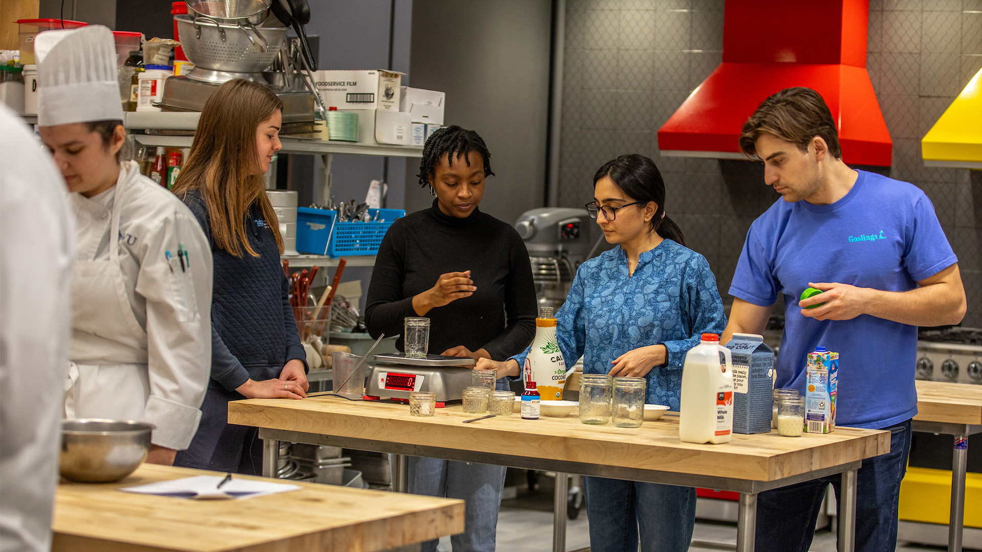 JWU Students working together in the FIDL.