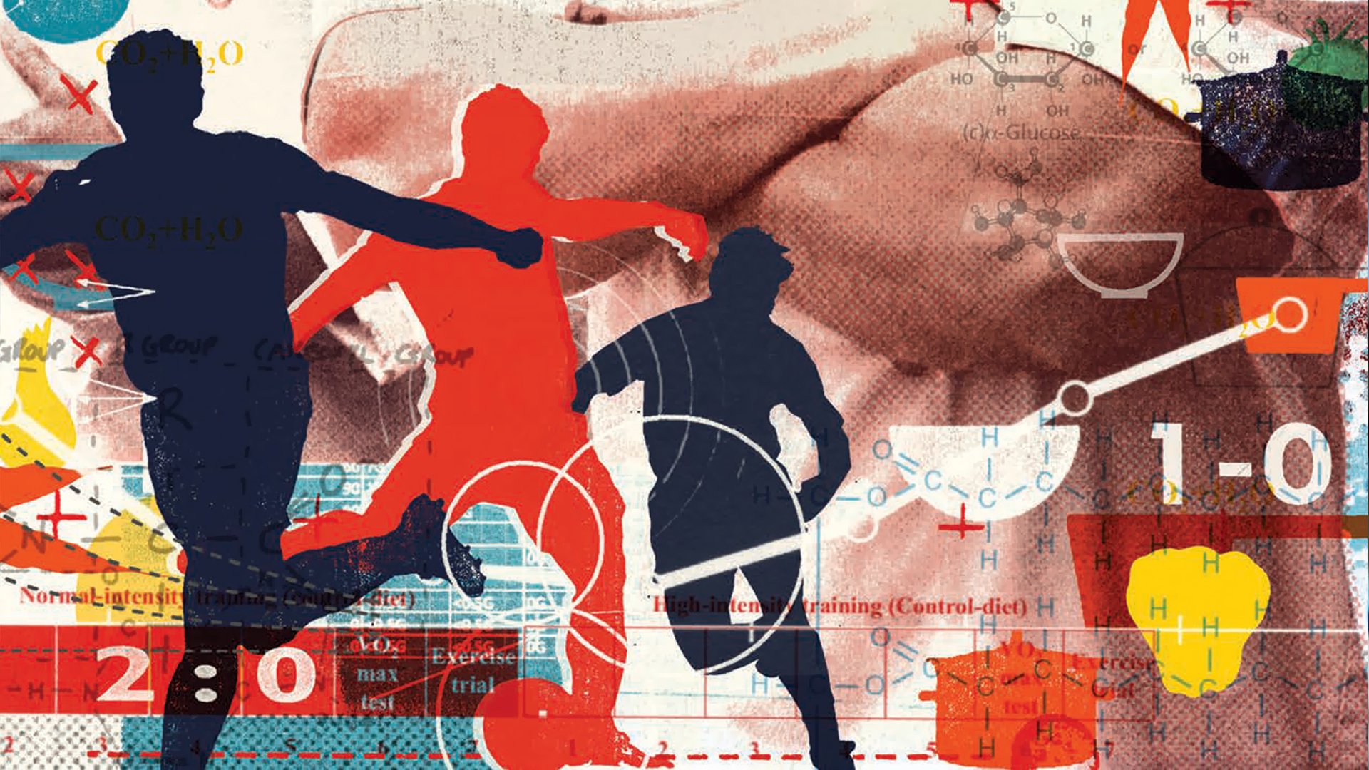 Athletes training